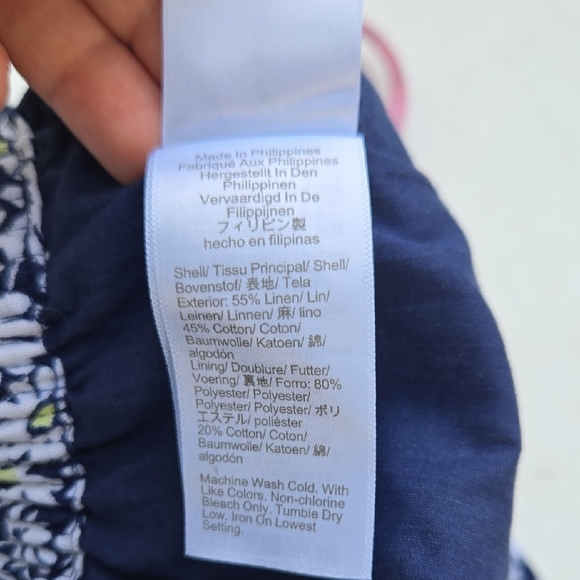 J. Crew Blue Smocked Bubble Skirt - Picture 7 of 8